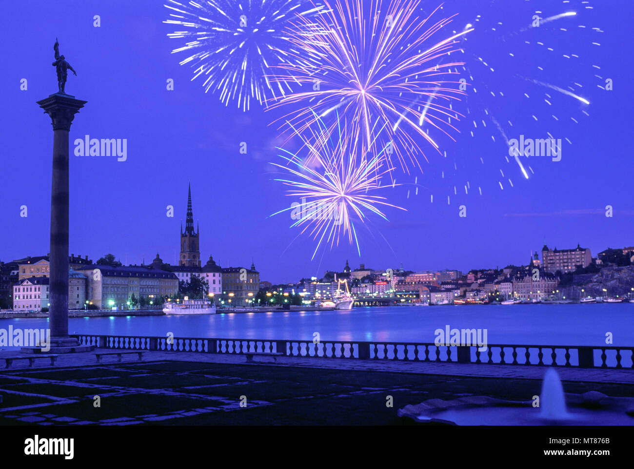 1988 VIEILLE VILLE DE L'HÔTEL DE VILLE STOCKHOLM SUÈDE Banque D'Images