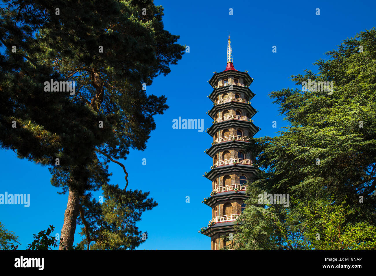 La pagode de Kew Gardens - Londres, Angleterre Banque D'Images