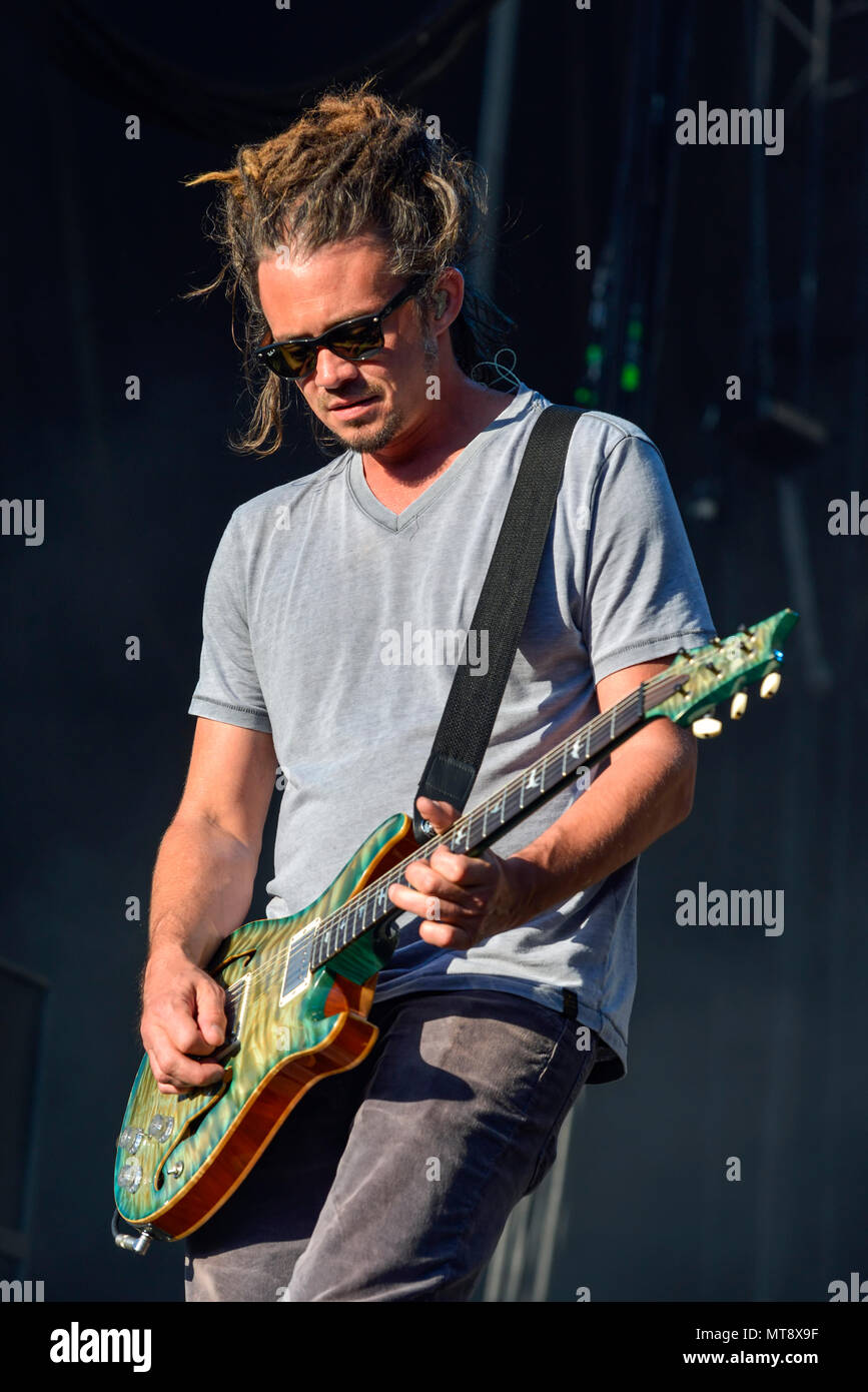 Napa, Californie, USA. 27 mai 2018, la bande de soja sur la scène du Festival 2018 BottleRock à Napa, Californie Crédit : Ken Howard/Alamy Live News Banque D'Images