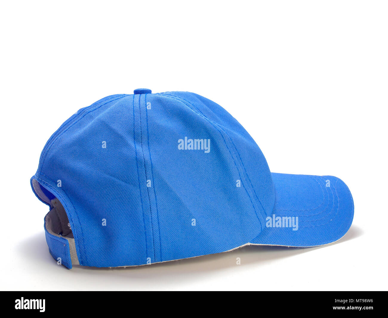 Blue Hat , placé sur un fond blanc Banque D'Images