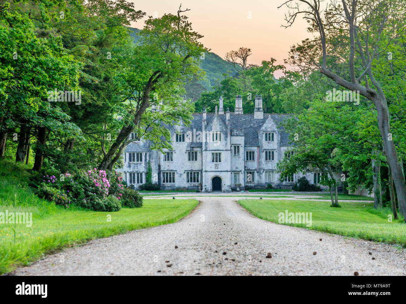 Creech Grange, une élégante maison de campagne de style Tudor construit au 16e siècle près de Steeple dans le Dorset, Angleterre, RU Banque D'Images