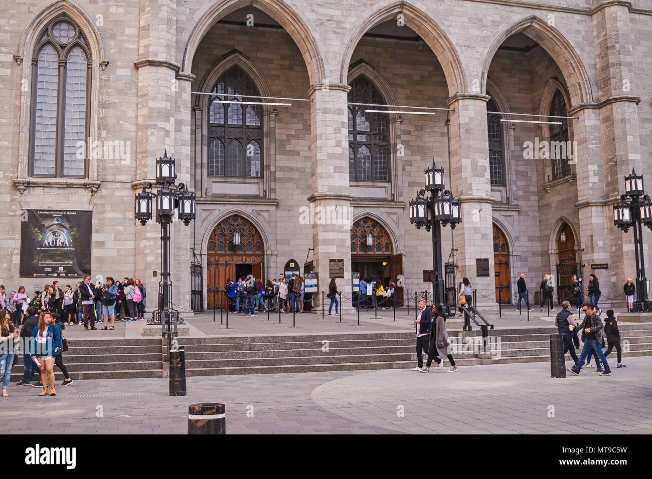 Basilique Notre-Dame, Montréal Banque D'Images