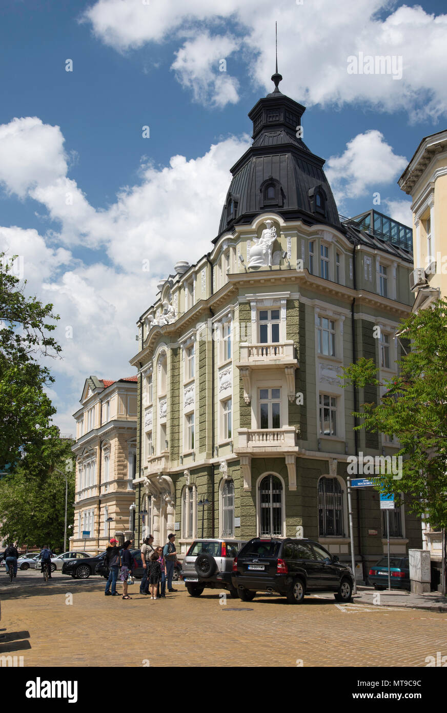 Banque du Sofia, à Sofia, Bulgarie fait dans le style architectural de la Sécession Banque D'Images