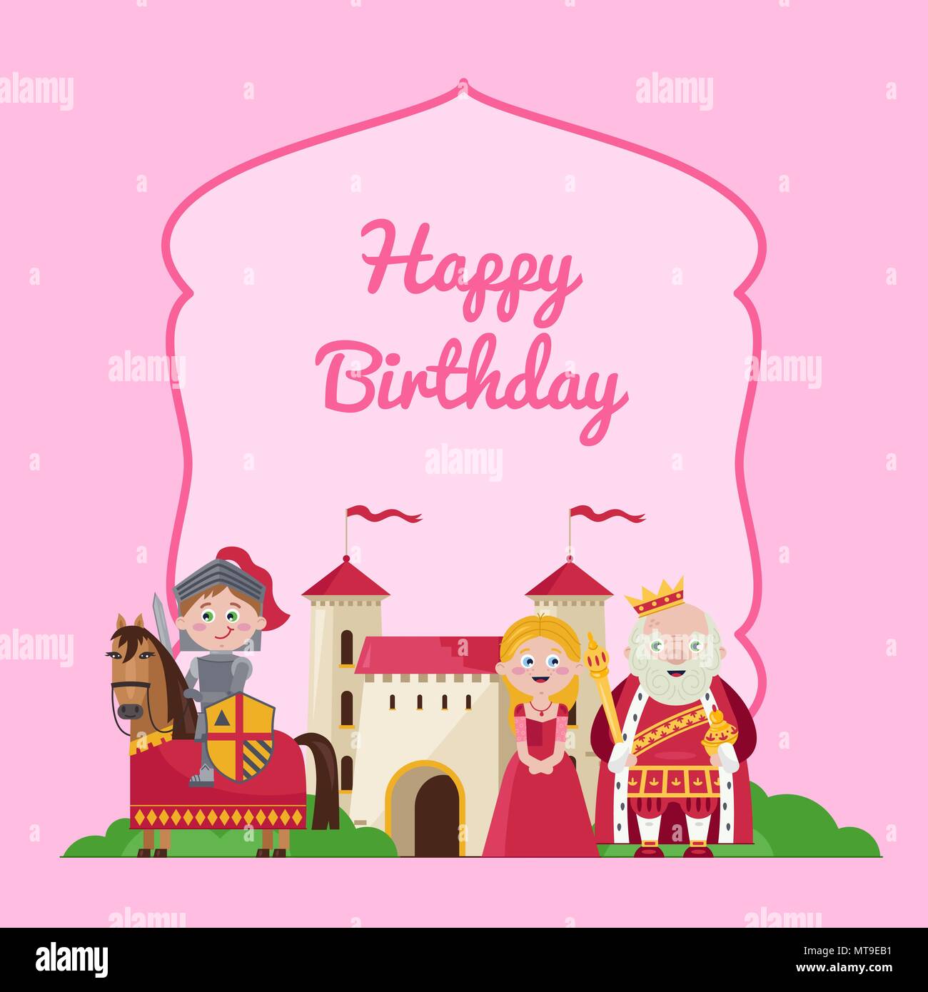Joyeux Anniversaire Enfants Carte Postale Avec Princess Image Vectorielle Stock Alamy Joyeux Anniversaire Enfants Carte Postale Avec Princess Image Vectorielle Stock Alamy