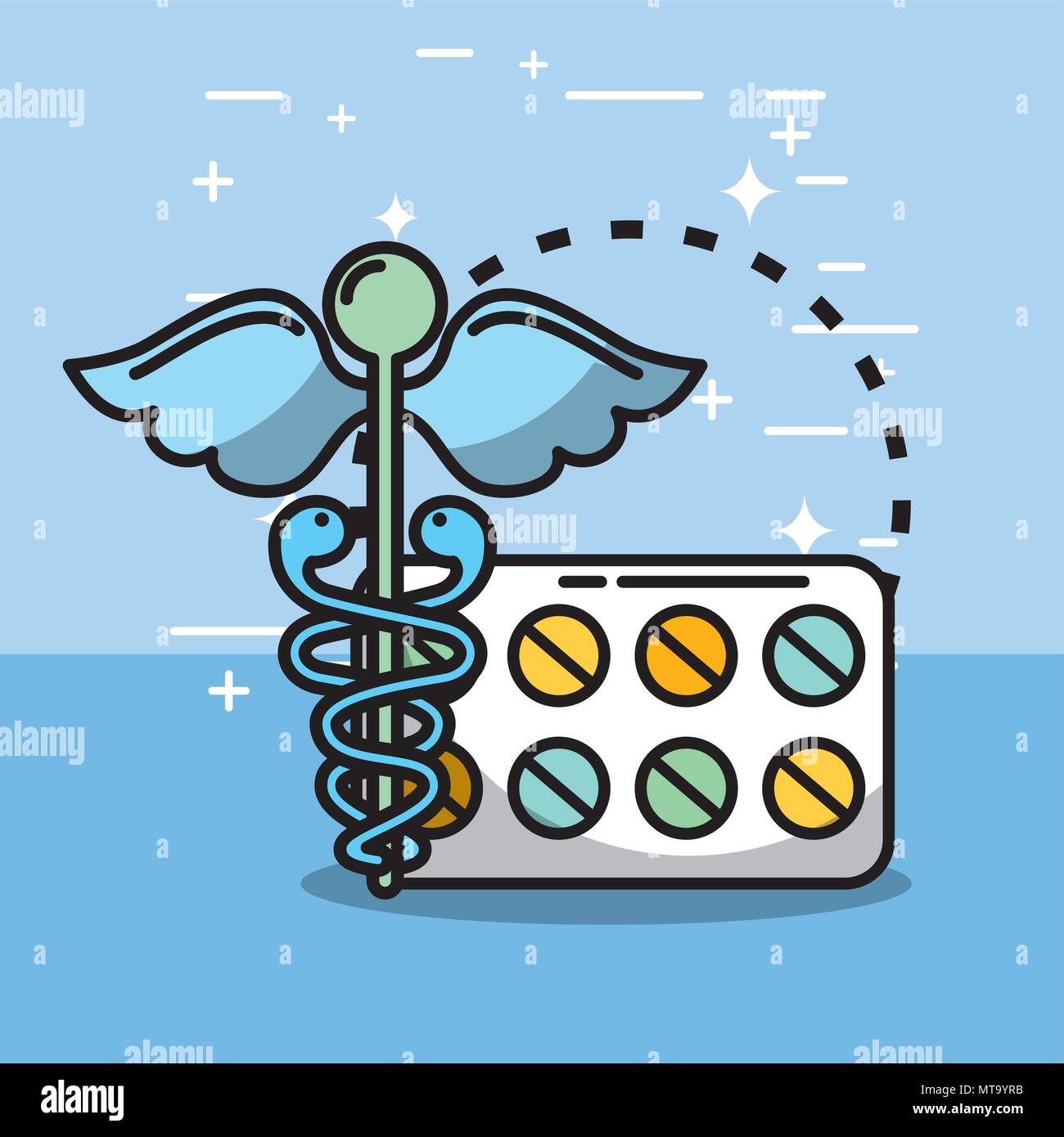 Les données des produits de santé Illustration de Vecteur