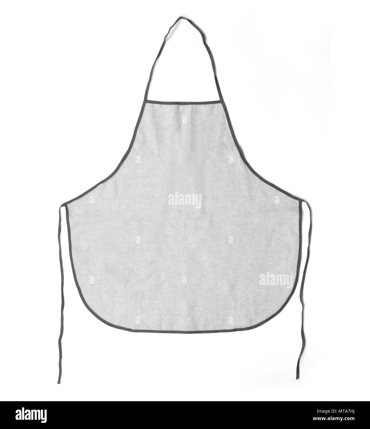 Tablier de cuisine. Vue de face. Isolé sur fond blanc Banque D'Images