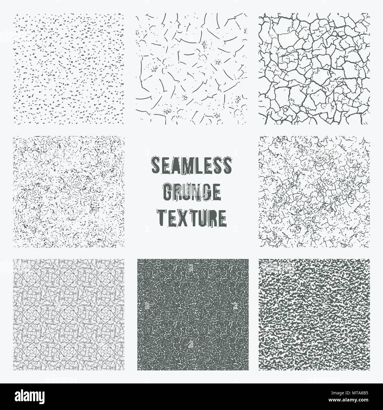 Ensemble de modèles sans couture grange. Vecteur simple scratch textures avec points, traits et doodles Illustration de Vecteur