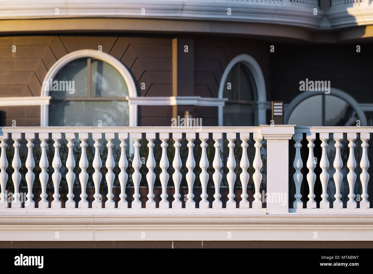 La photo en gros plan de la clôture du château Banque D'Images