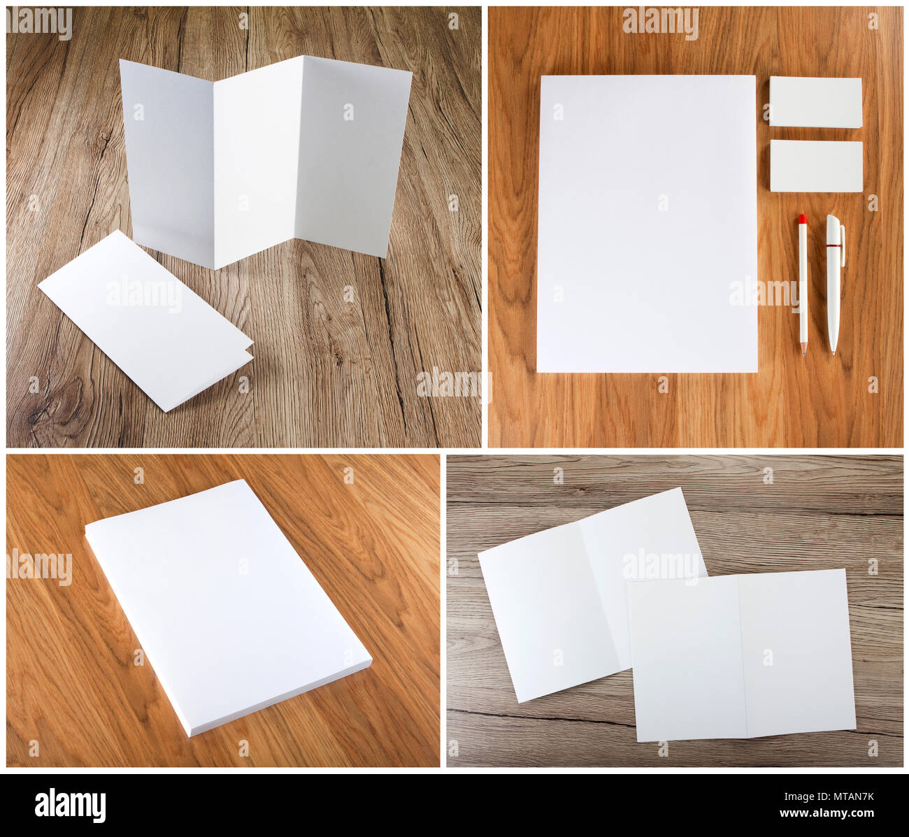 Ensemble papeterie design. Modèle de papeterie. L'identité de l'entreprise Banque D'Images