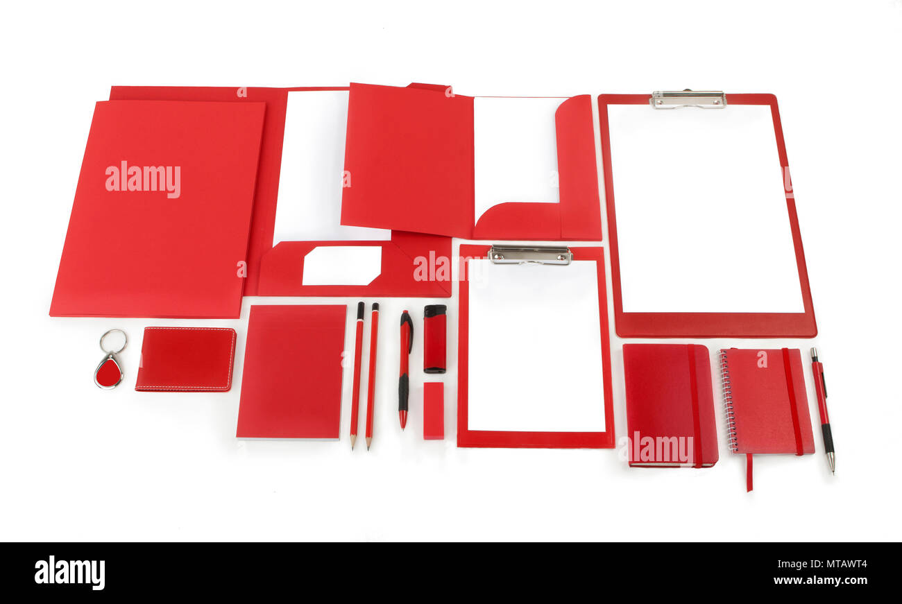 Éléments de l'identité d'entreprise identité d'entreprise, rouge, noir les éléments de conception, pour fonctionner sur une identité d'entreprise, collection de l'identité d'entreprise Banque D'Images