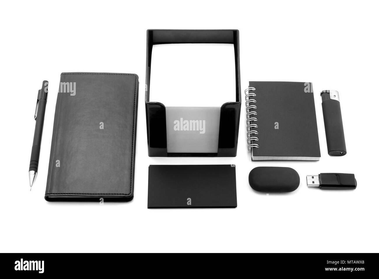 Éléments de l'identité d'entreprise identité d'entreprise, noir, carte de modèle pour le logo, les éléments de conception, noir photo elements pour les ide Banque D'Images