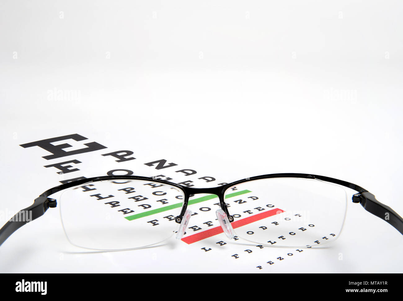 Les verres d'oeil sur la vue graphique de près. Banque D'Images