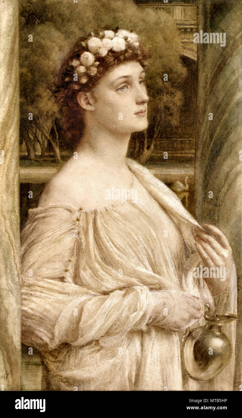 Edward Poynter Vestal - un Portrait de Mlle Violette Lindsay Banque D'Images