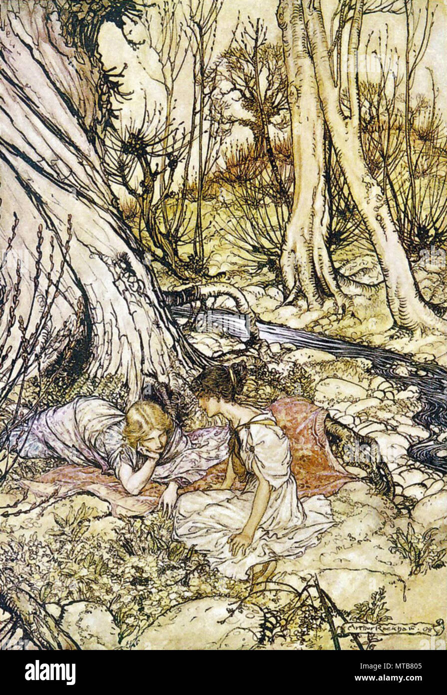 Arthur Rackham - A Midsummer Night's Dream 1 Banque D'Images