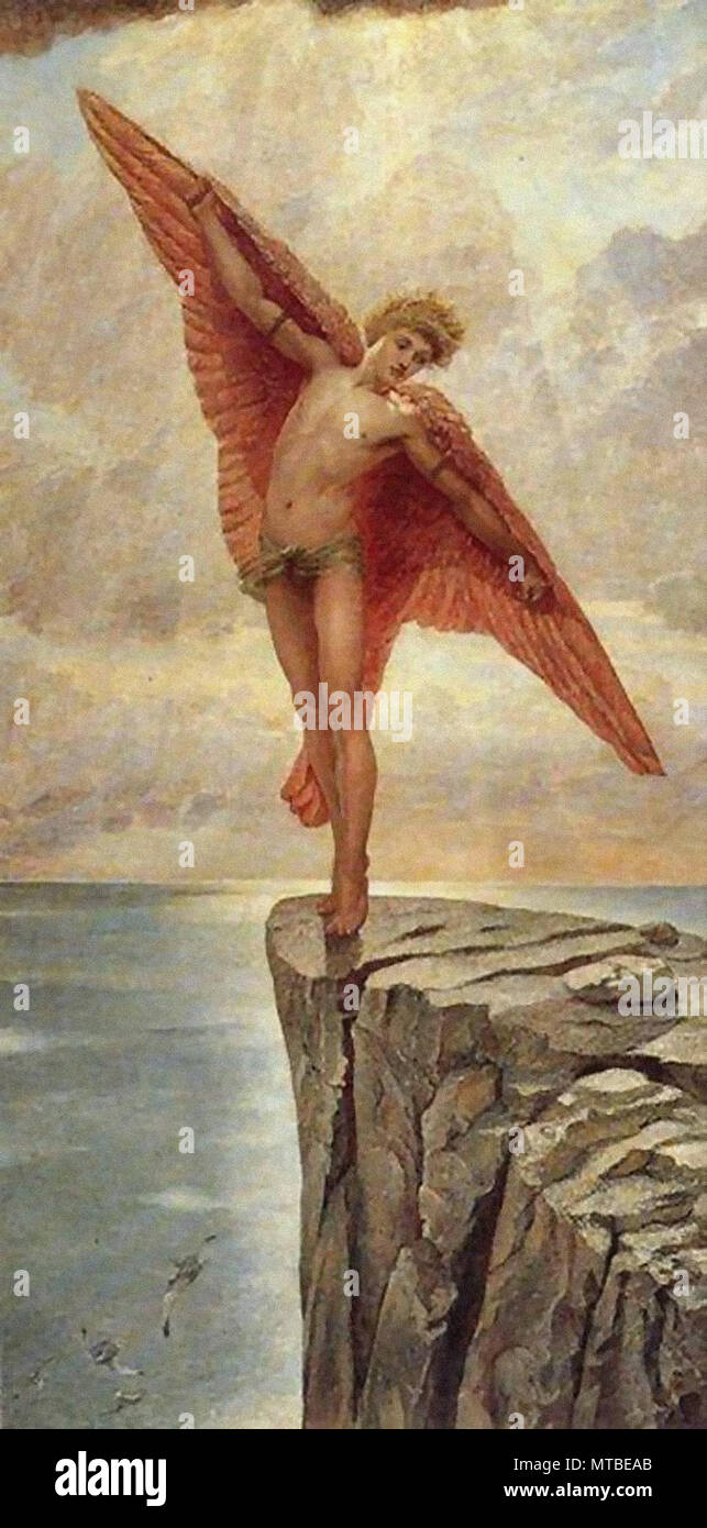 William Blake Richmond - Icarus Banque D'Images