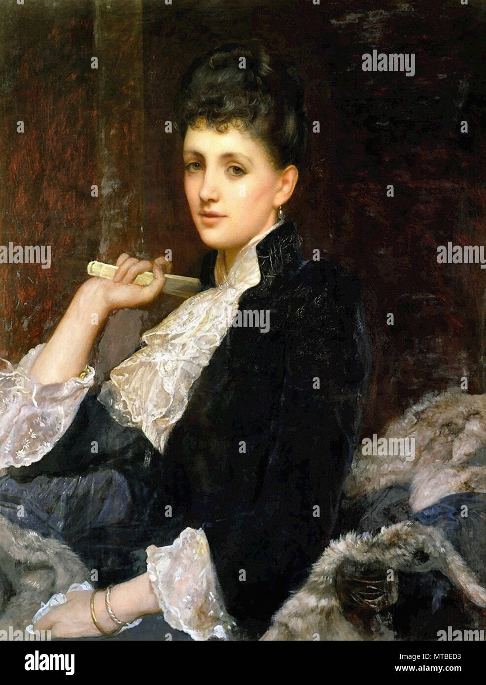 William Blake Richmond - Portrait de la comtesse d'Airlie Banque D'Images