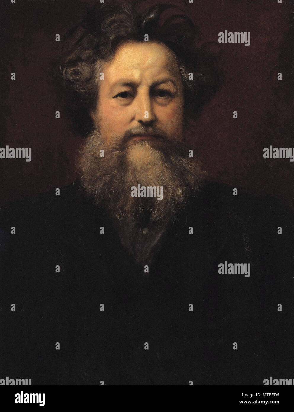 William Blake Richmond - Portrait de William Morris Banque D'Images