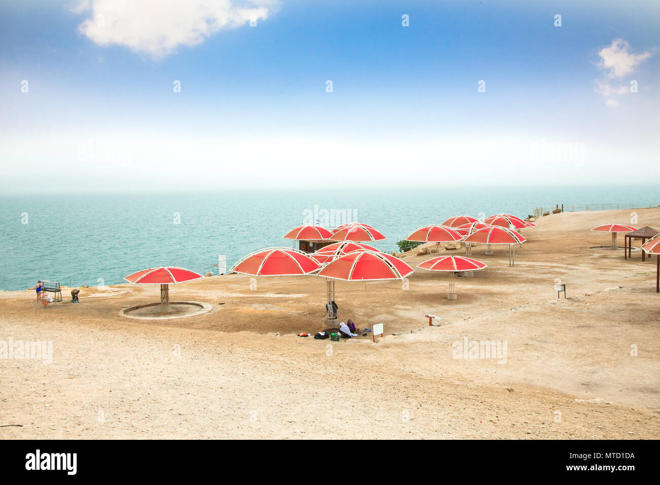 Ein Gedi oase à la mer Morte. Israël Banque D'Images