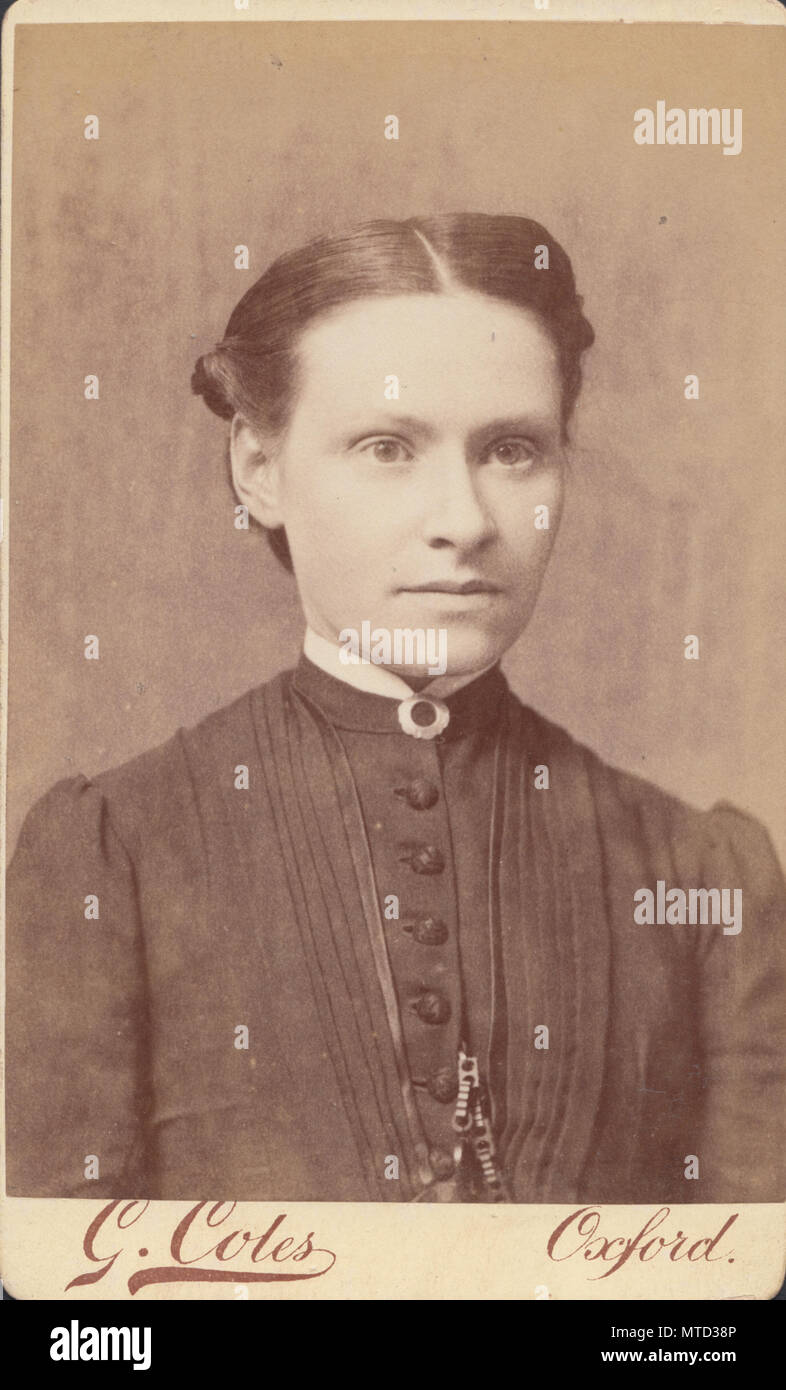 Oxford CDV (carte de visite) d'une dame victorienne Banque D'Images