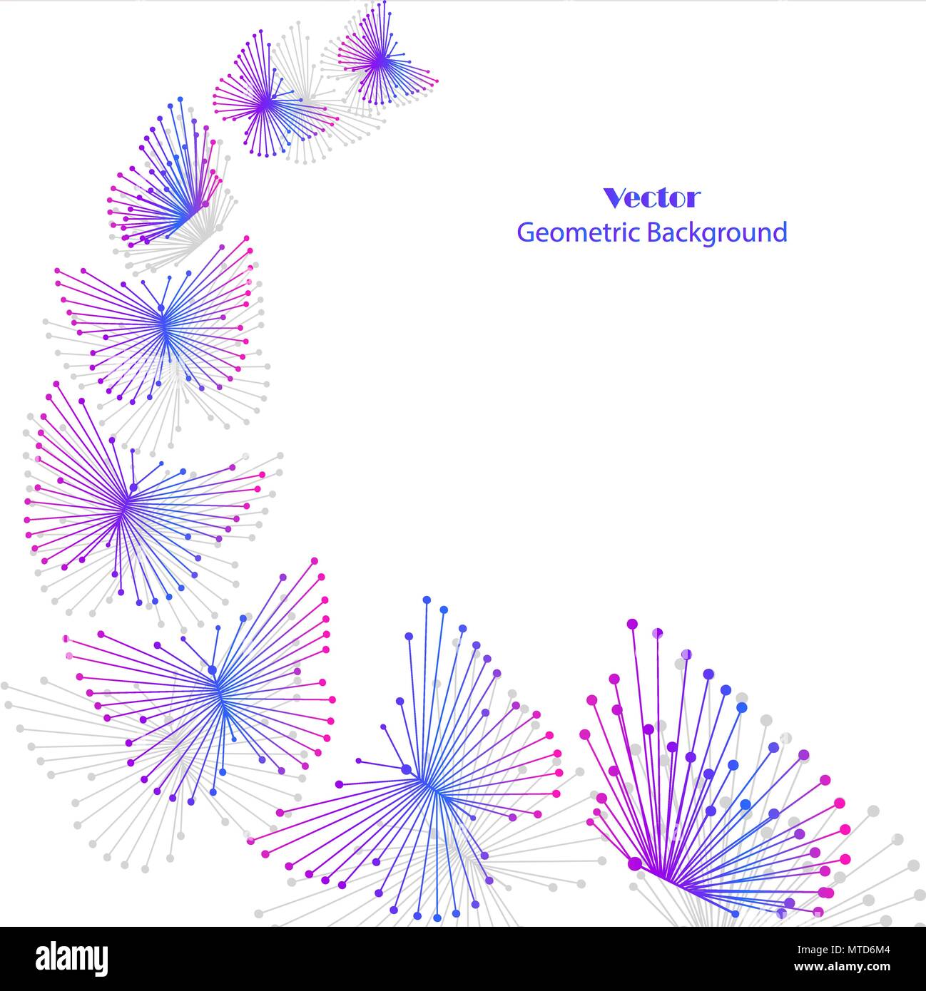 Motif géométrique avec des lignes et points. Illustration de Vecteur