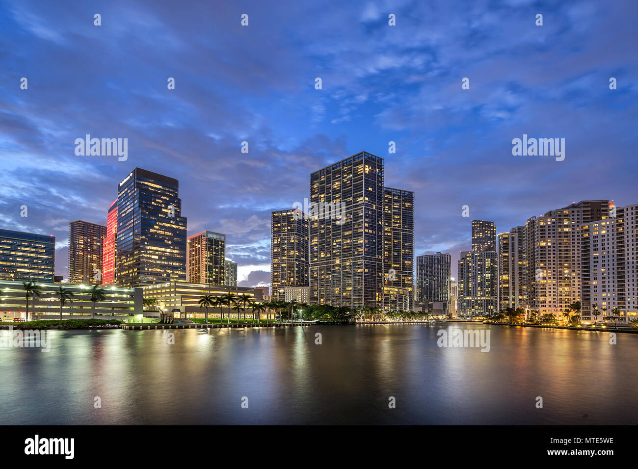 Miami Brickell dans dans l'état américain de la Floride Banque D'Images