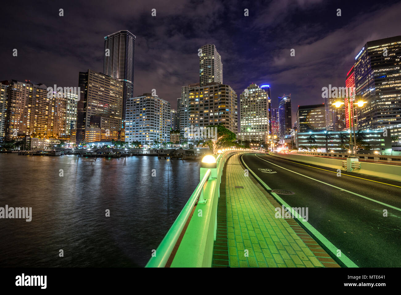 Miami Brickell dans dans l'état américain de la Floride Banque D'Images