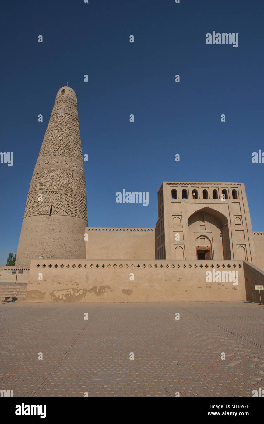 Emin Minaret, Turpan, Xinjiang, Chine Banque D'Images