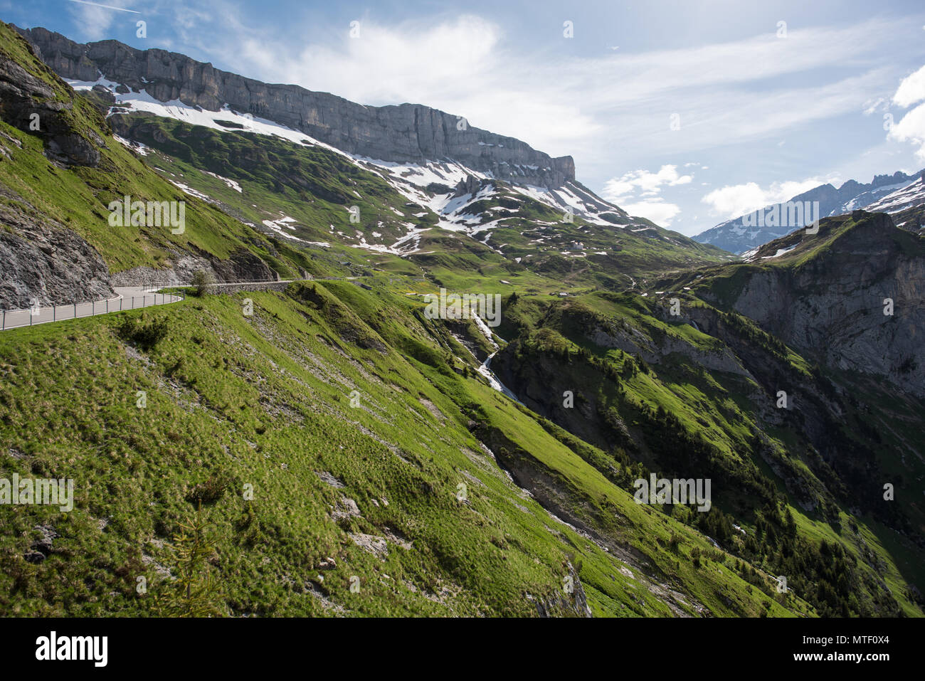 Klausenpass paysage unterschächen suisse Banque D'Images