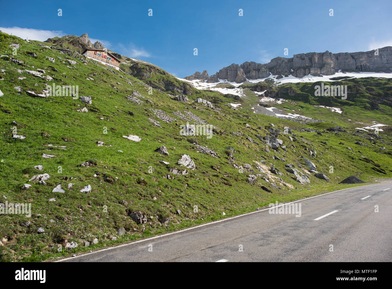 Klausenpass paysage unterschächen suisse Banque D'Images