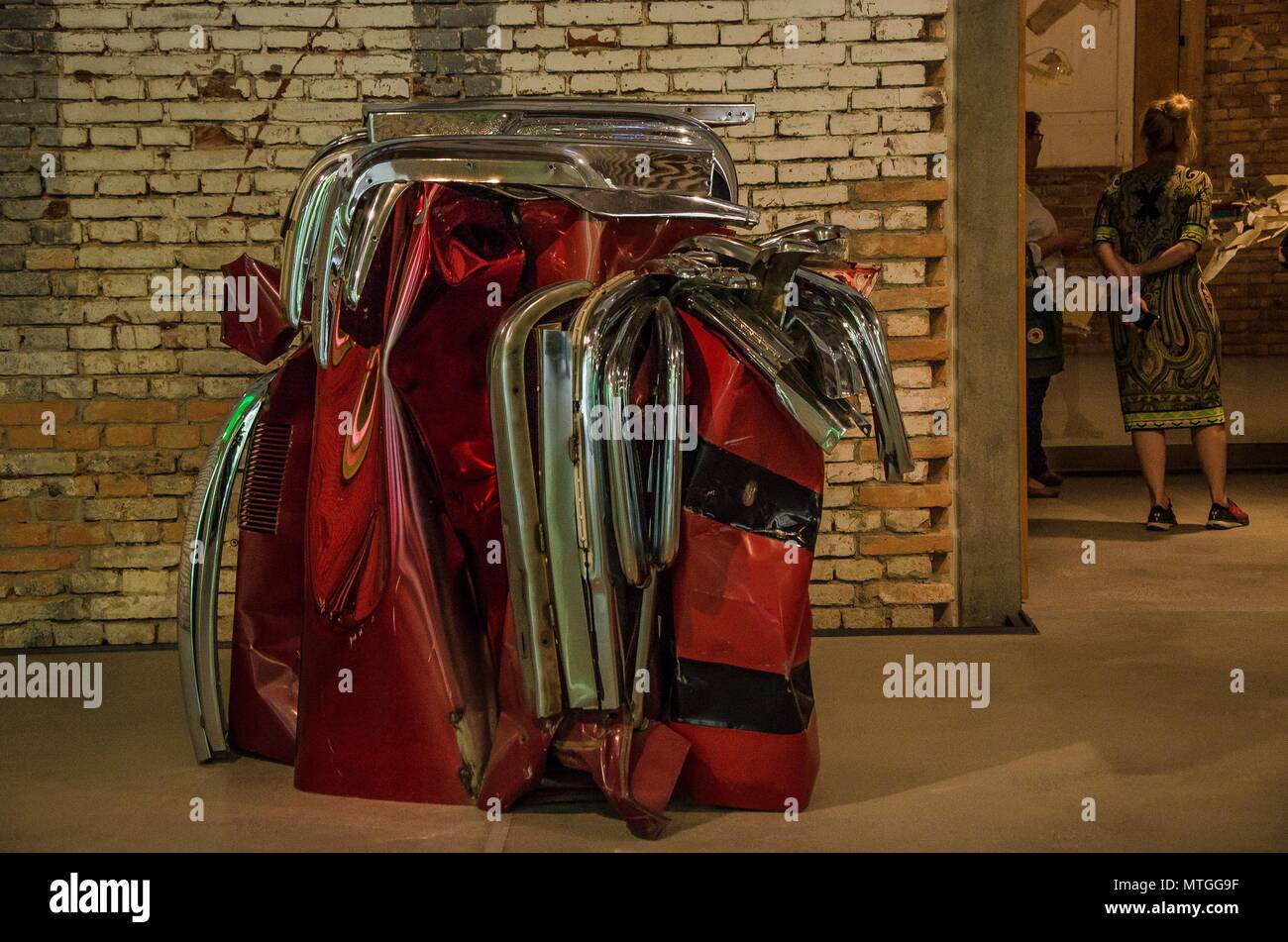 L'exposition d'été 2018 KÖNIGSKLASSE ayant lieu dans le splendide Palais d'Herrenchiemsee, est doté d''œuvres majeures de la Pinakothek der Moderne. Banque D'Images