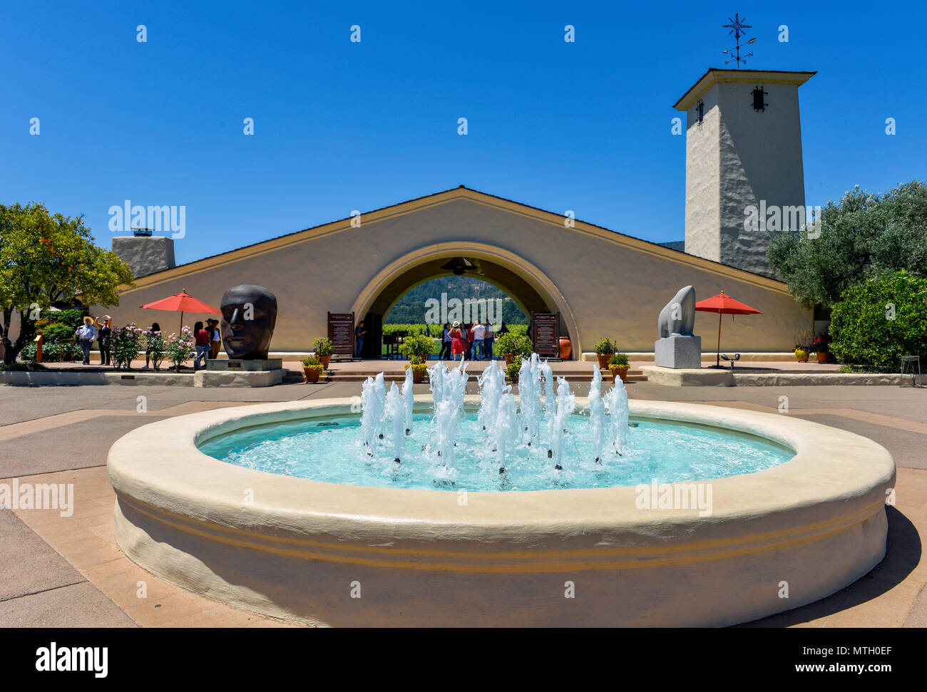 Robert Mondavi Winery Vineyard à Napa, en Californie - 7801 St Helena Drive, Oakville, CA 94562 Banque D'Images