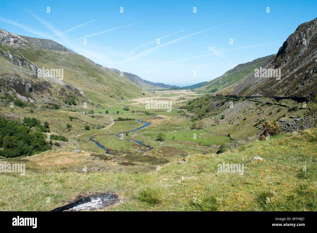 Nant Ffrancon Col Banque D'Images