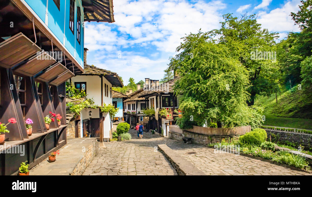 La Bulgarie, dans le village de Gabrovo province Etar Banque D'Images