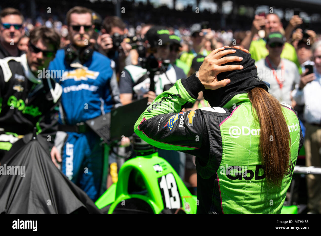 Danica Patrick à indy 2018 Banque D'Images