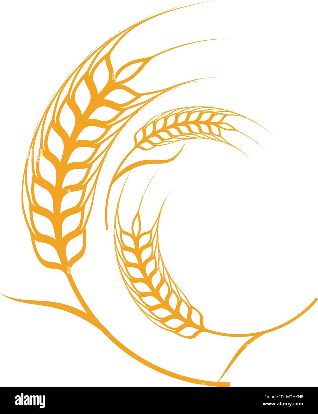 Modèle de blé de l'Agriculture l'icône vecteur illustration design Illustration de Vecteur