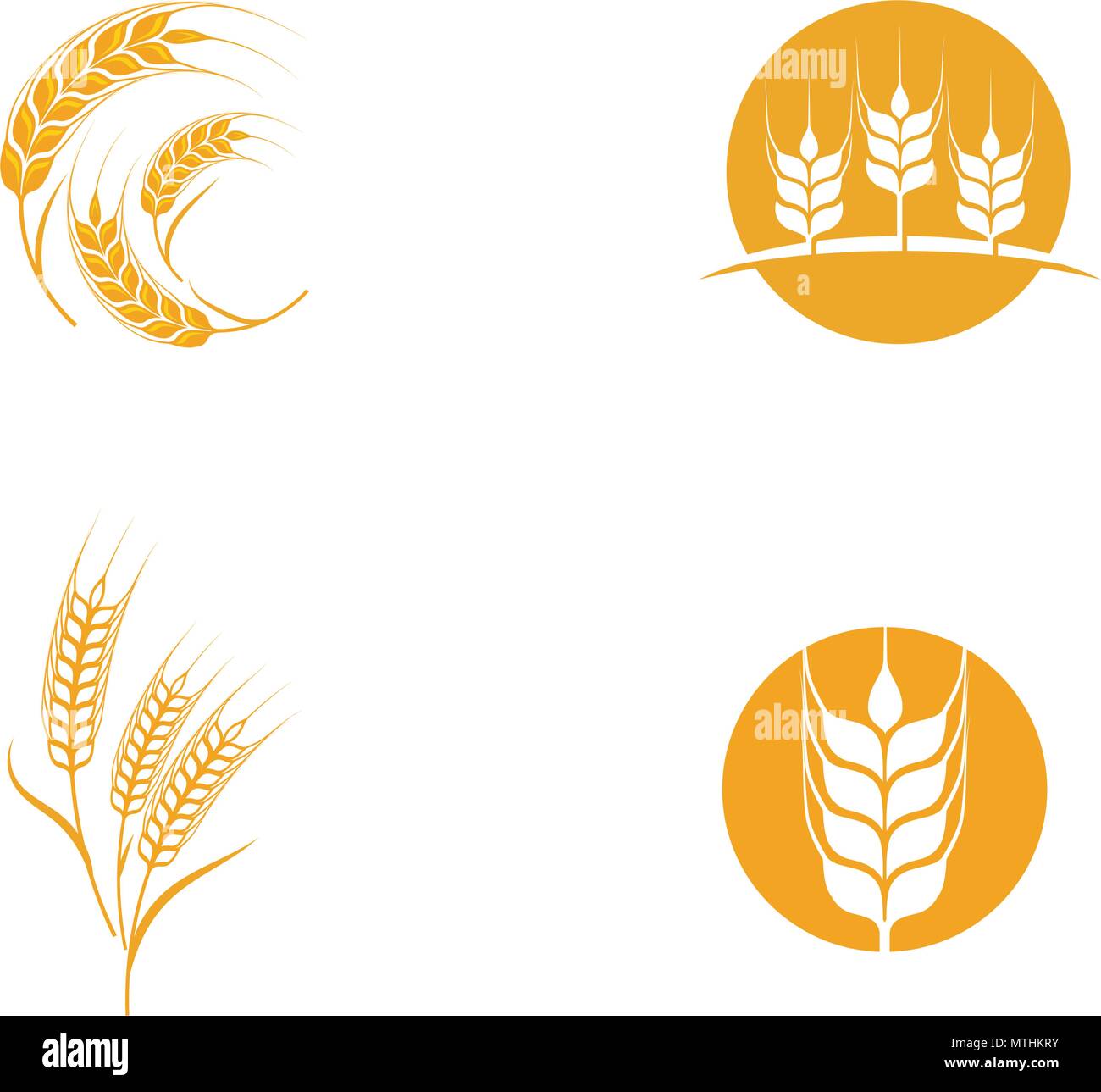 Modèle de blé de l'Agriculture l'icône vecteur illustration design Illustration de Vecteur