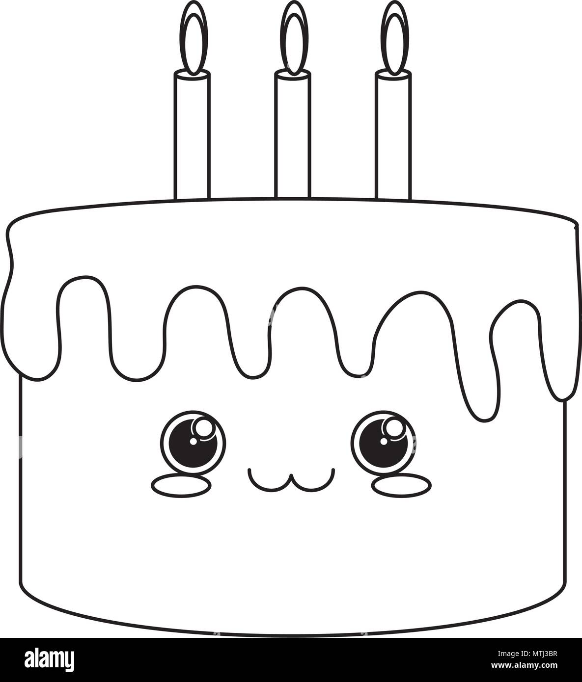 Gateau D Anniversaire Kawaii Icone Sur Fond Blanc Vector Illustration Image Vectorielle Stock Alamy Gateau D Anniversaire Kawaii Icone Sur Fond Blanc Vector Illustration Image Vectorielle Stock Alamy