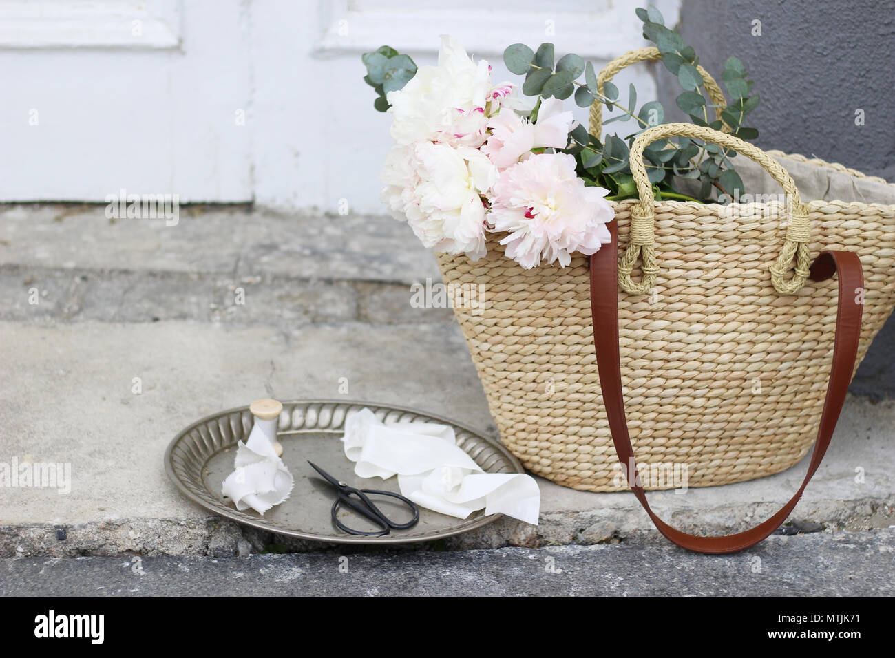 Stock Photo Style Mariage Féminin Vie Encore Avec La