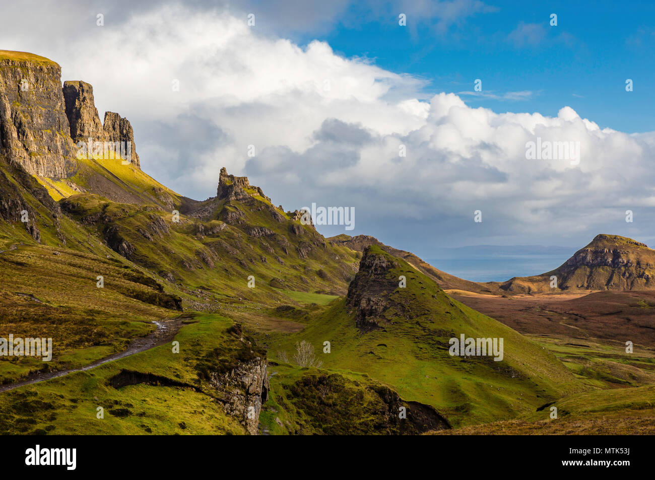 Chaque moment que nous étions ici le paysage a changé avec l'ombre et la dramatique. Un moment inoubliable. Banque D'Images