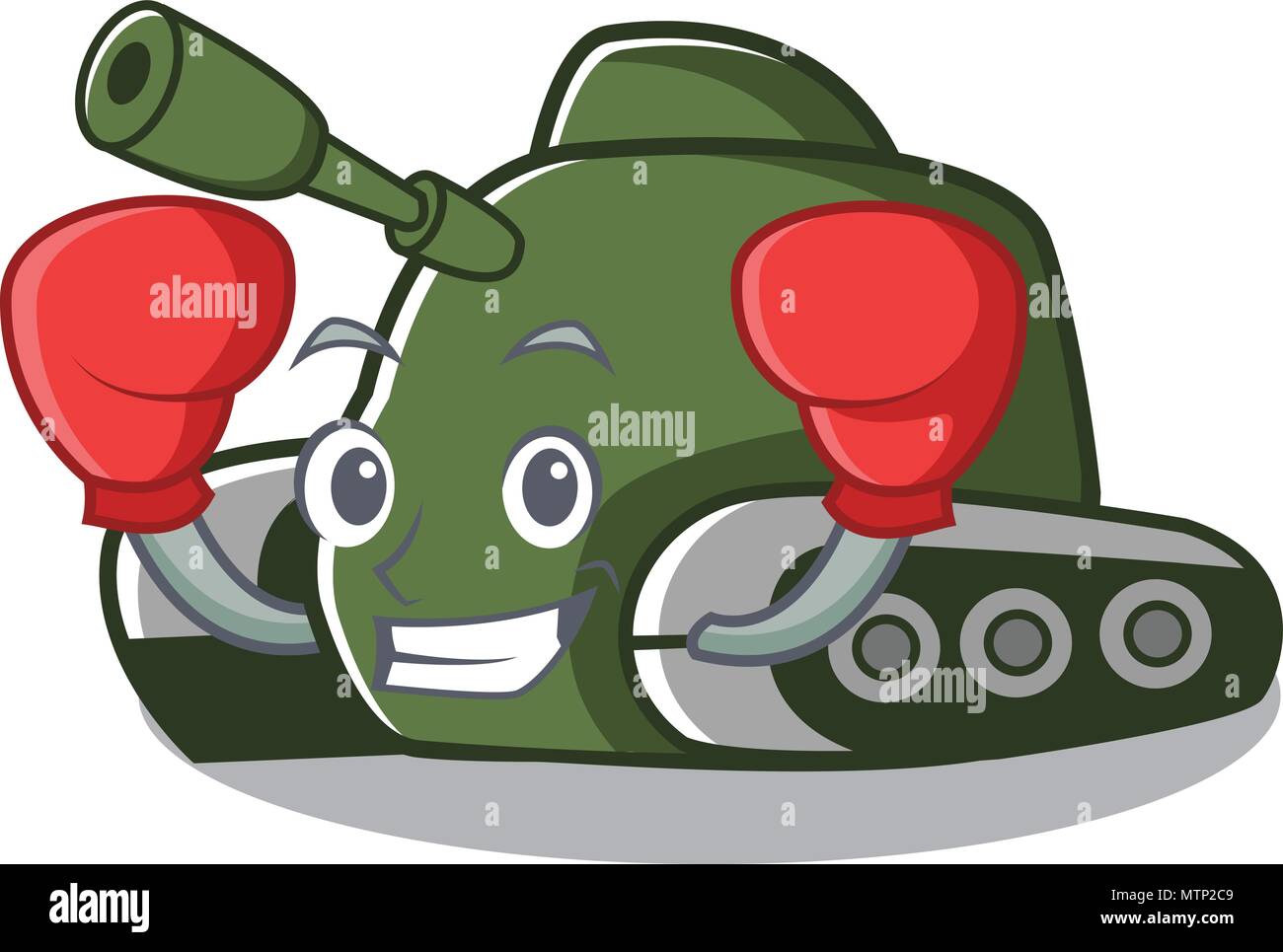 Réservoir de boxe cartoon style de caractères Illustration de Vecteur
