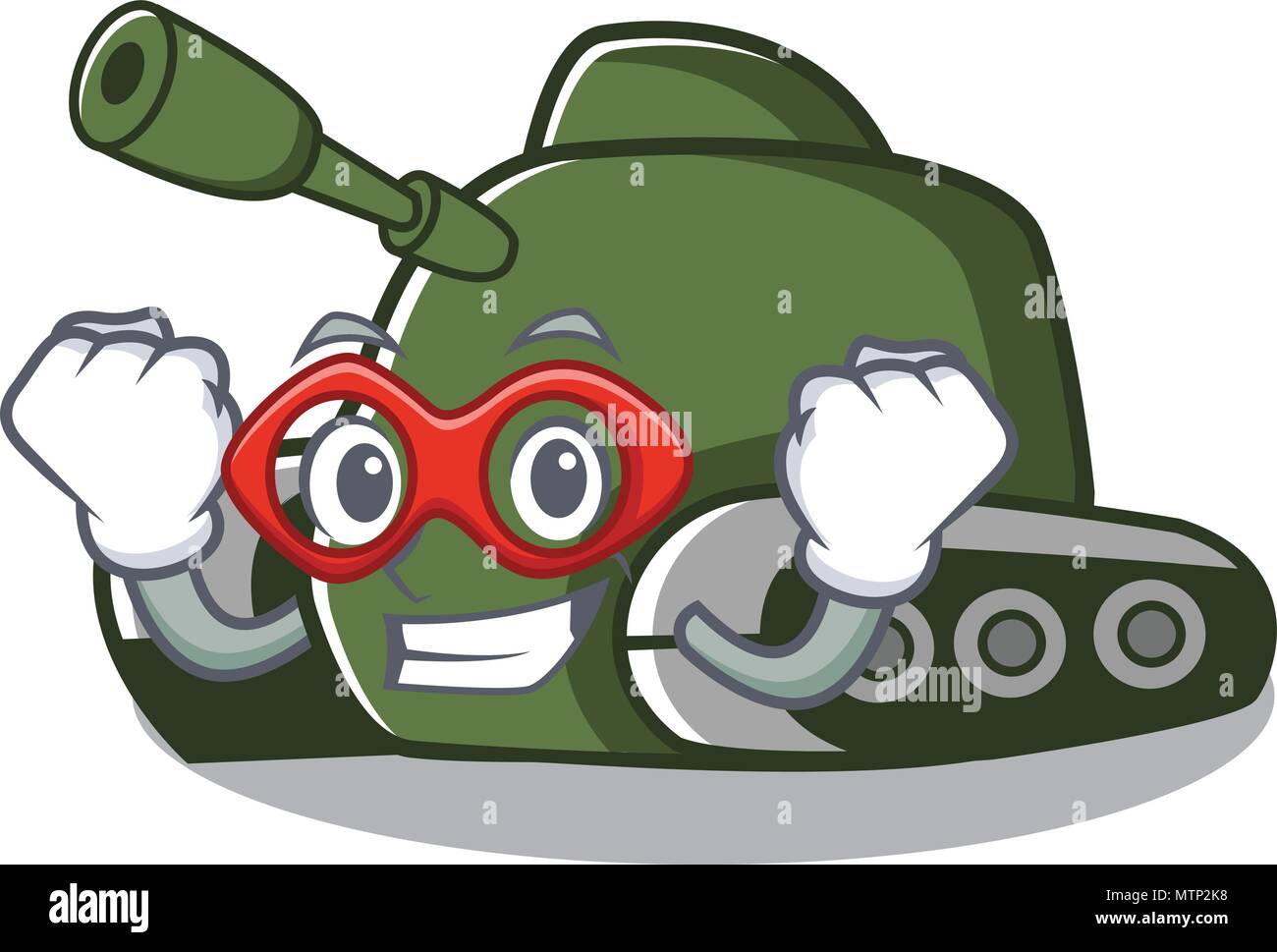 Réservoir de super héros style cartoon caractère Illustration de Vecteur