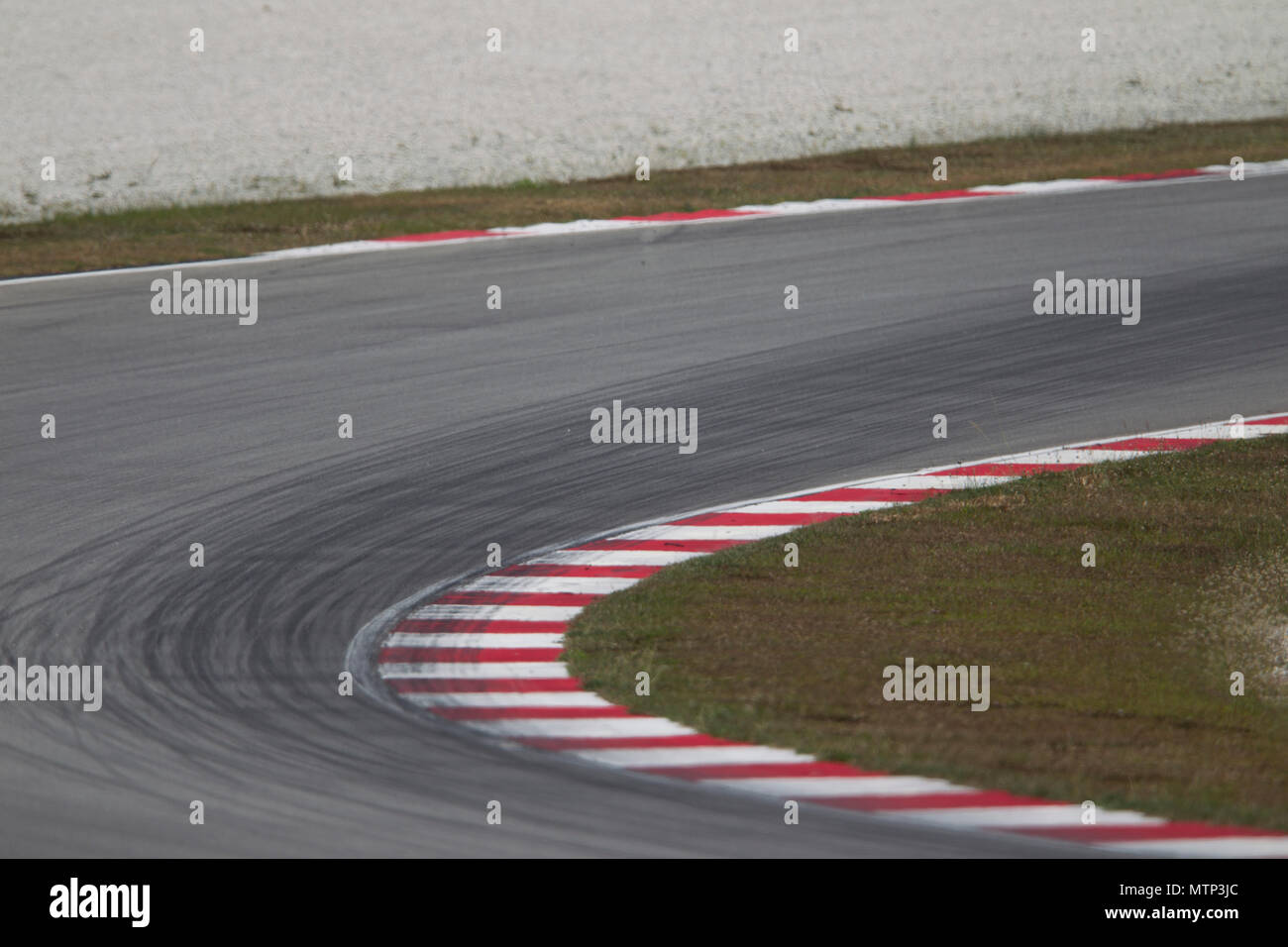 Riders prendre pour le circuit au niveau du site officiel MotoGP test d'hiver au circuit Sepang en Malaisie. Banque D'Images