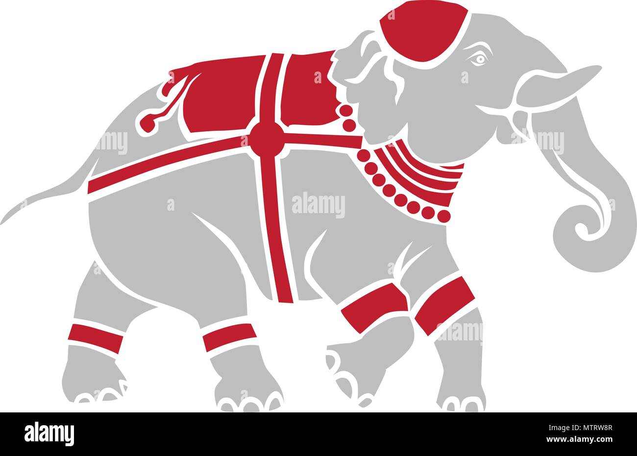 Éléphant indien Illustration de Vecteur