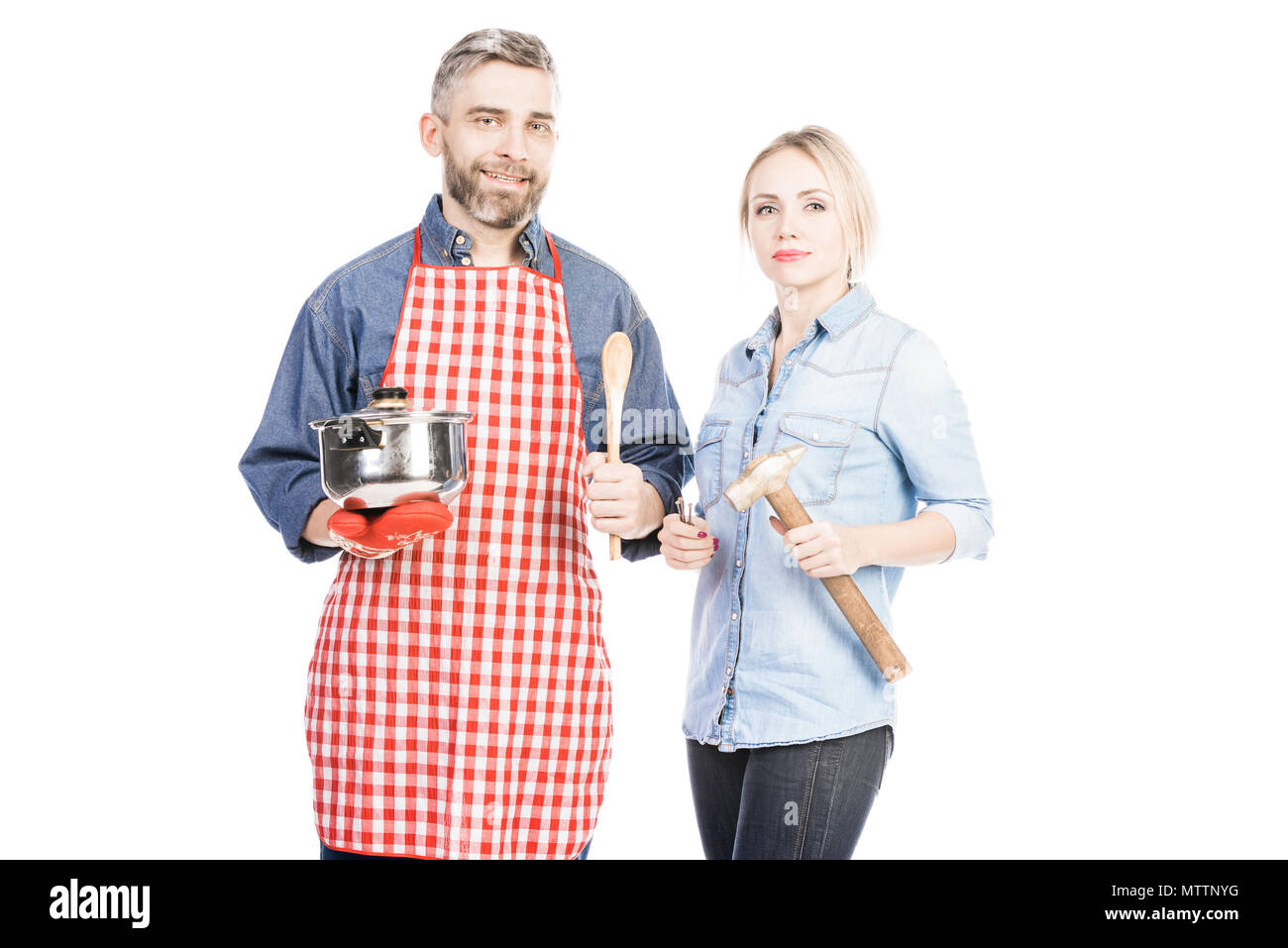 Portrait de famille Couple Banque D'Images