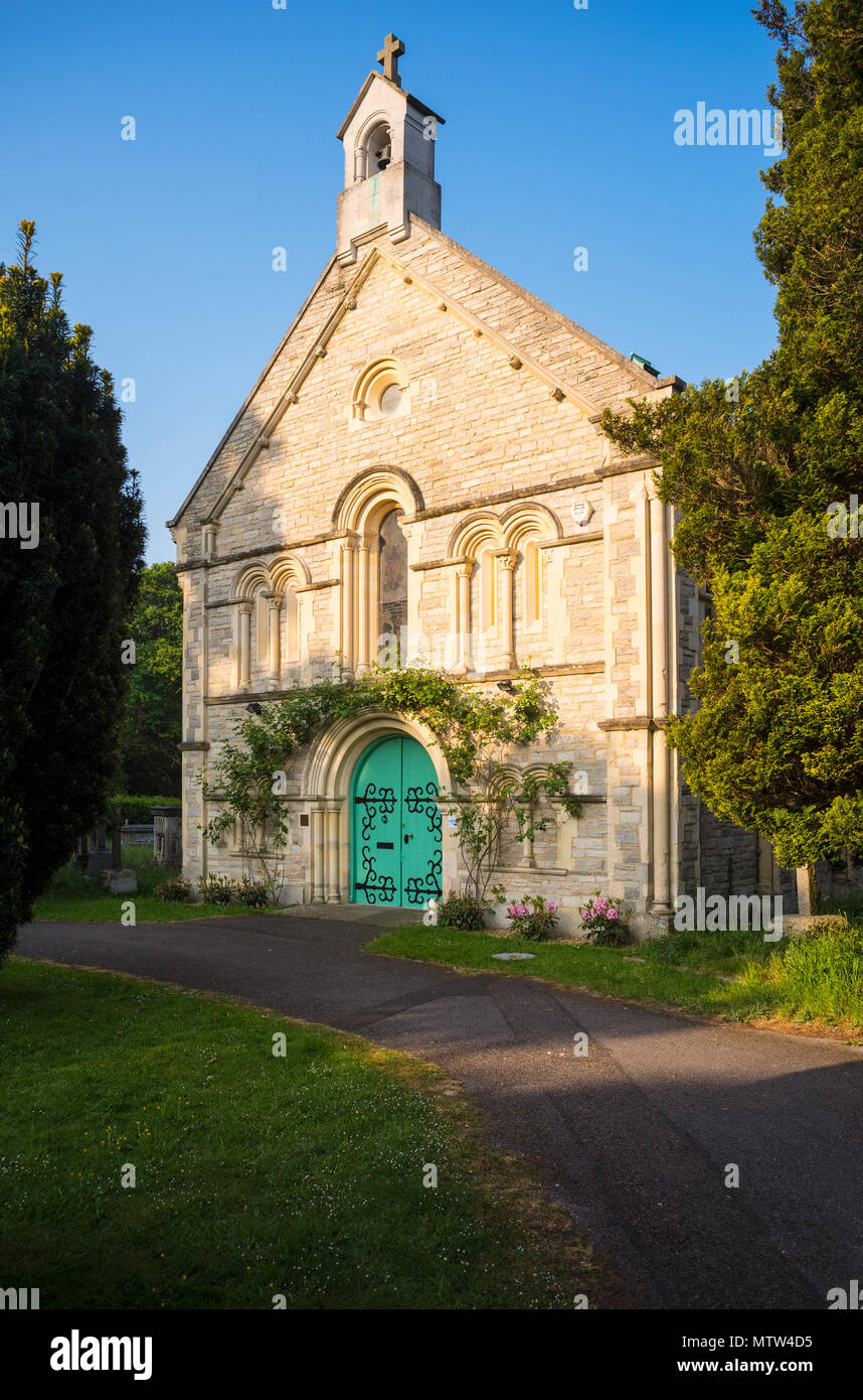 La chapelle anglicane de Southampton vieux cimetière, Southampton Common, Hamphsire, Angleterre. Banque D'Images