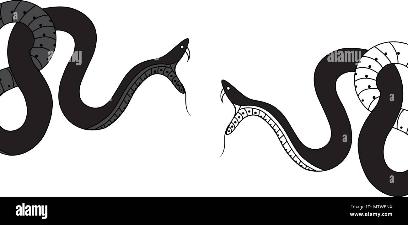 Vector Illustration - Serpent Illustration de Vecteur