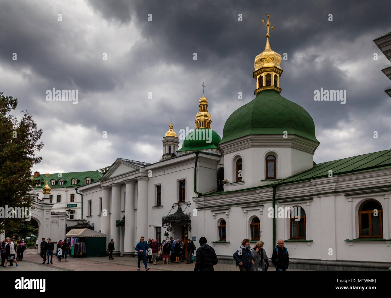 Église de l'Exaltation de la Croix, Monastère de la Laure de Pechersk complexe, Kiev, Ukraine Banque D'Images