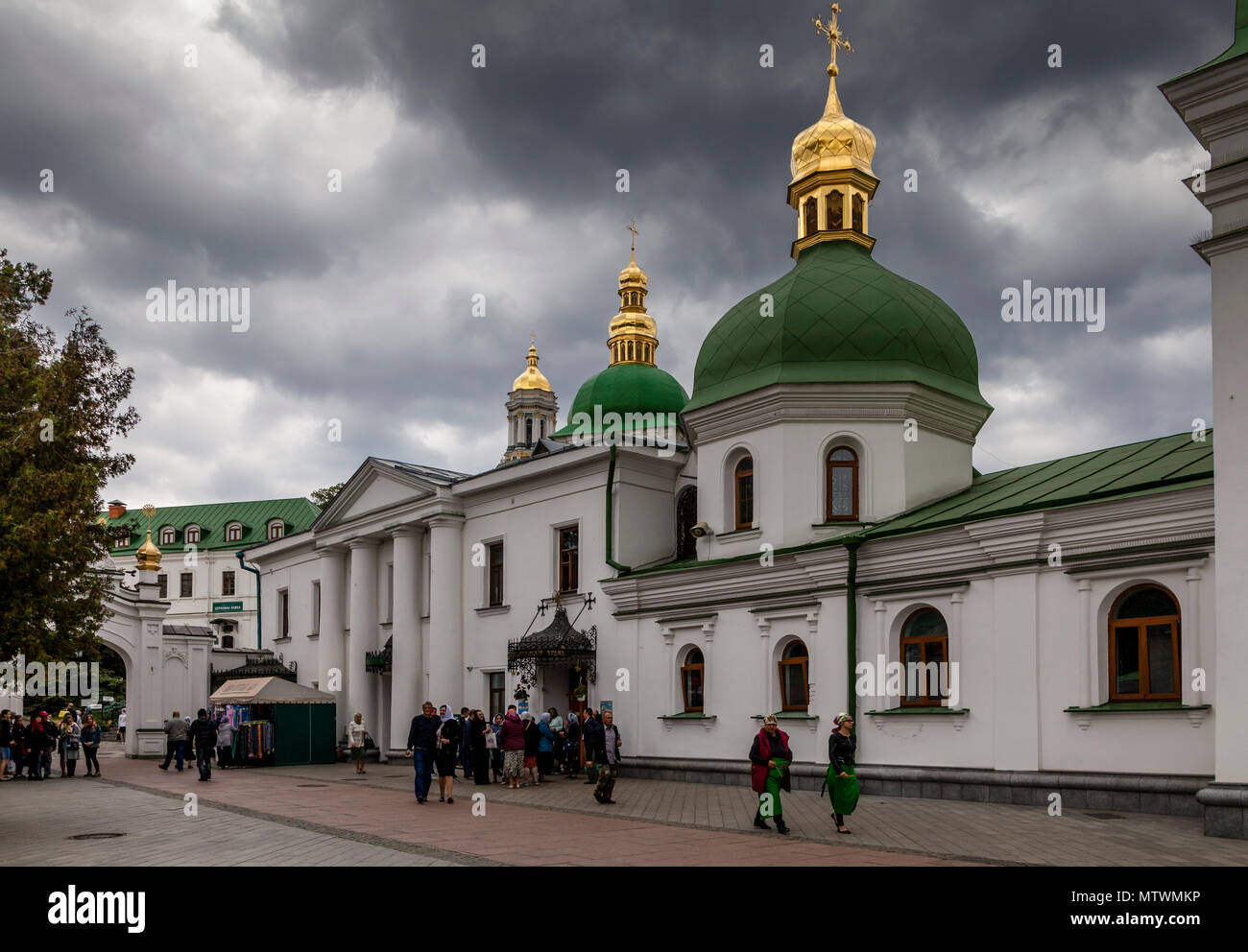 Église de l'Exaltation de la Croix, Monastère de la Laure de Pechersk complexe, Kiev, Ukraine Banque D'Images