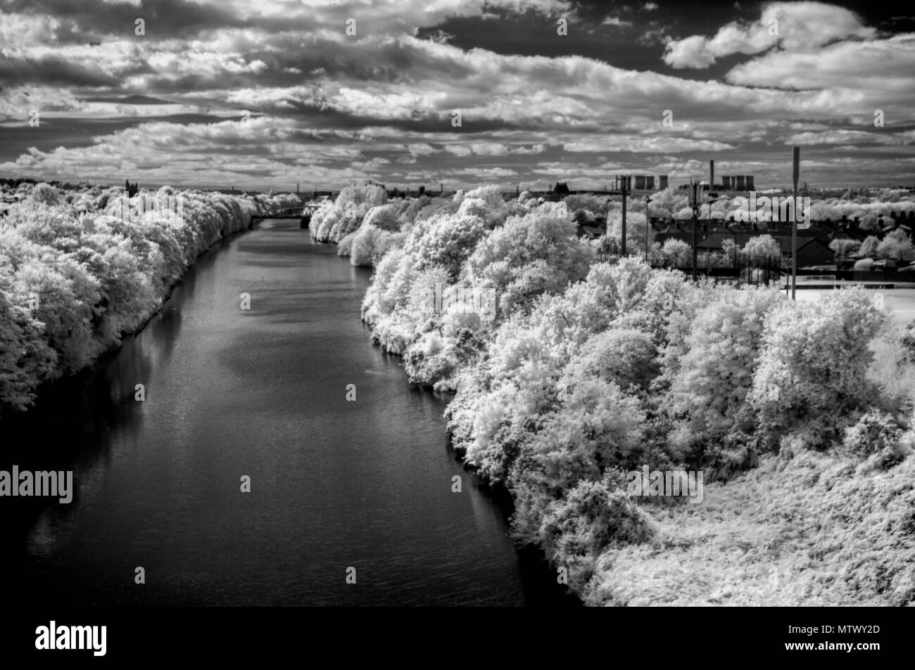 Manchester Ship Canal, Warrington Banque D'Images