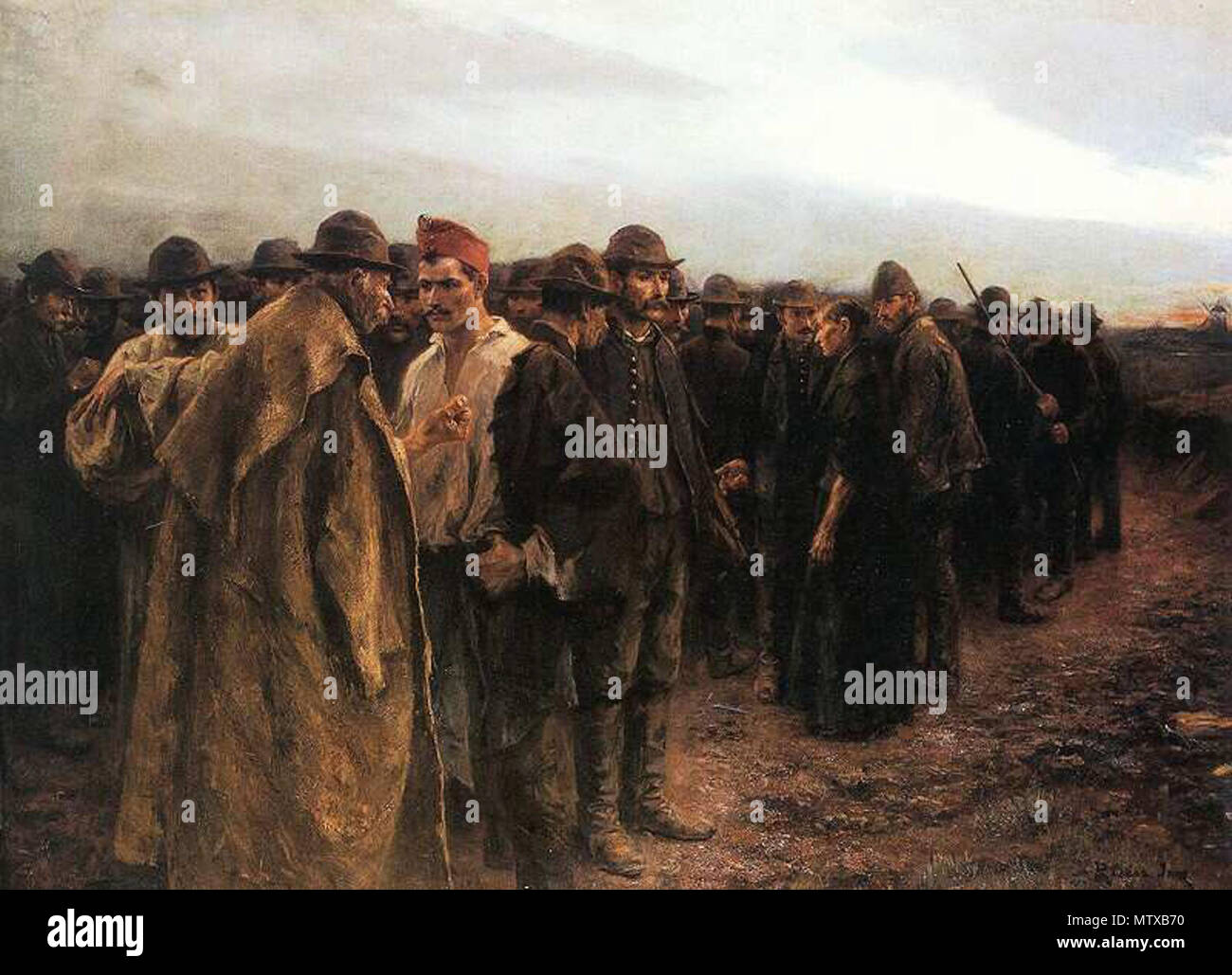 . Magyar : Imre Révész. 'Panem !' - olajfestmйny Kцnyvklub, 1899 Budapest, Magyar Русский : Имре Ревес. 'Panem !' - масло, 1899 Kцnyvklub Будапешт Magyar, . 1899. Имре Ревес 465 Panem ! Banque D'Images